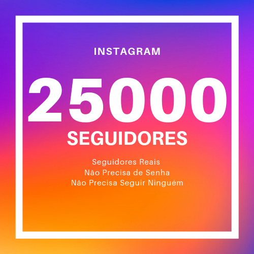 25000 Seguidores Instagram